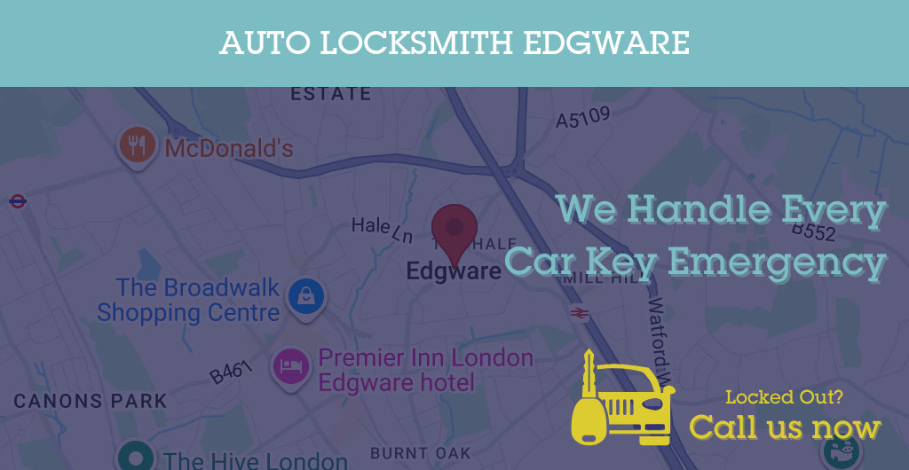 Auto Locksmith Services in Edgware - NW postcode