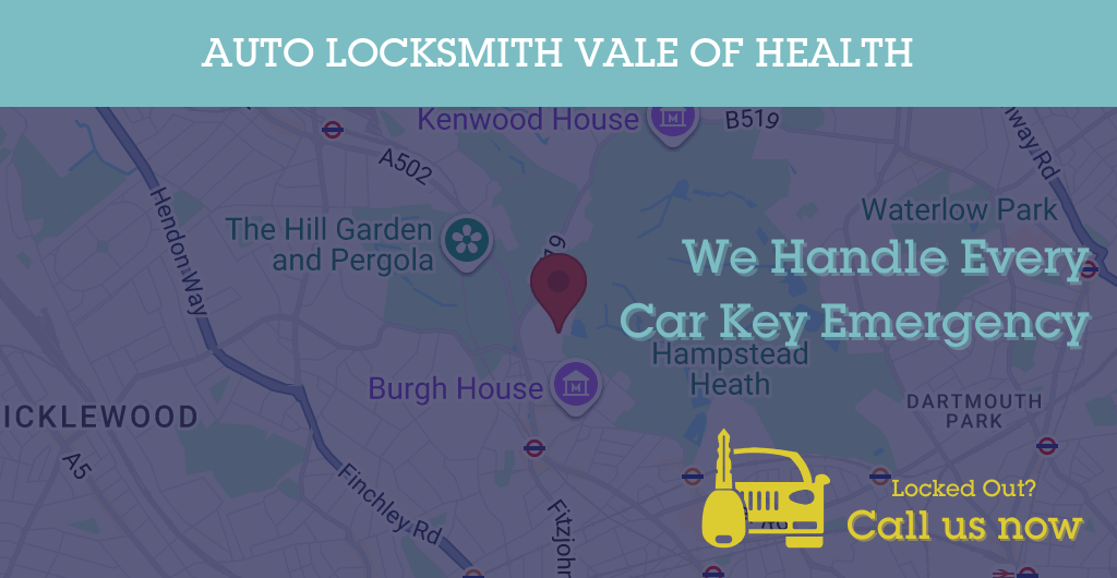 Auto Locksmith Services in Vale of Health - NW postcode